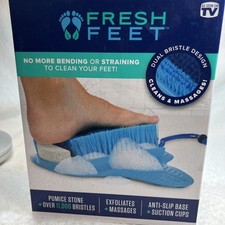 Fresh Feet As Seen on TV - Foot Scrubber w/ Pumice Stone, Cleans, Smooths  More