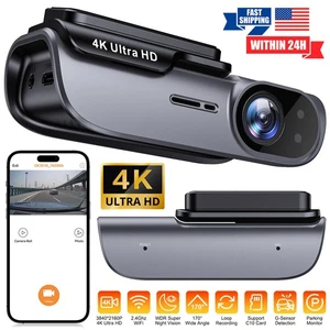 GPS 4K Dash Cam sans fil WiFi Voiture avant DVR Enregistreur vidéo caméra G-Sensor 。