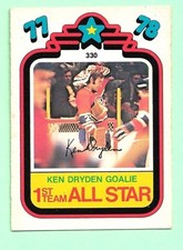 (1) KEN DRYDEN 1978-79 O-PEE-CHEE  # 330 CANADIENS GOALIE VG+ CARD (N2284)