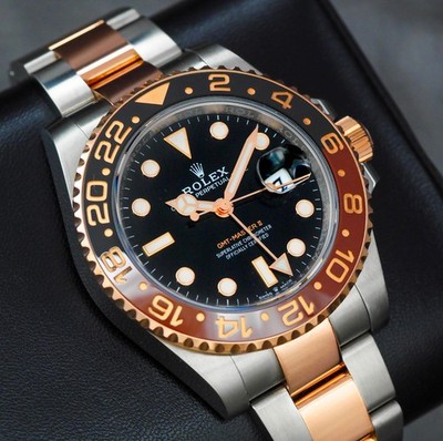 Rolex GMT Master II Rootbeer Two Tone Bracelet 126711CHNR Pre-Owned 2021