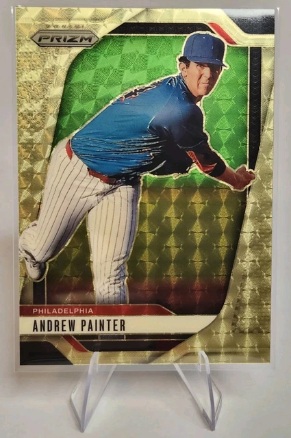 2025 Panini Prizm Andrew Painter "GOLD VINYL" ONE OF ONE #153 Philadelphia...