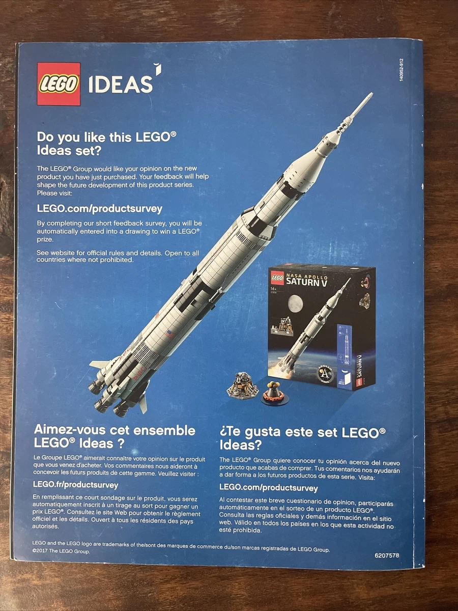 fjols Fisker svimmel NEW LEGO 21309 Manual ONLY IDEAS NASA Apollo Saturn V BOOK ONLY NO BRICKS |  eBay