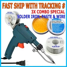 New Electric Auto Soldering Iron Gun Kit Hand-Held Tweezers Wires Welding Tool