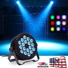 4x 200W PAR Stage Light 18LED RGBW DMX Color Mixing Club DJ Disco Bar Party Show
