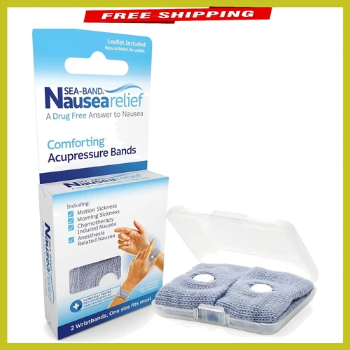 Reusable Acupressure Wristbands - Effective Relief for Motion & Morning Sickness