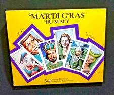MARDI GRAS RUMMY Card Game by Geaux Games Louisiana, Gorgeous Artwork, RARE 1989