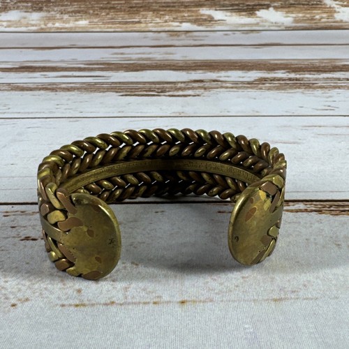 Hand Crafted bracelet Brass, Copper. - Picture 3 of 4