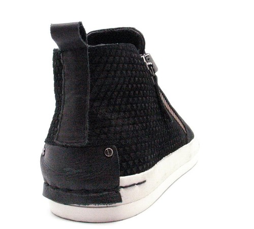 CRIME London Women's NERO DONNA LEATHER HIGH-TOP w/SIDE-ZIP SHOES - 39 / 9 - Picture 8 of 9