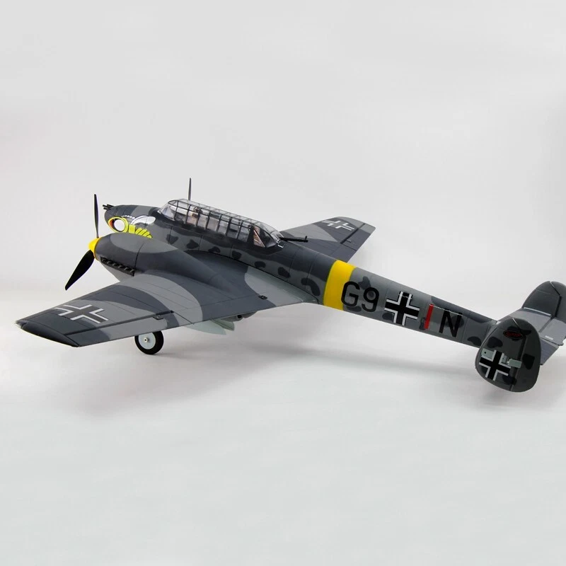 Dynam Messerschmitt BF-110 V3 4S Twin-Engine RC Warbird Plane 1500mm w/ Flaps - Image 3 of 4