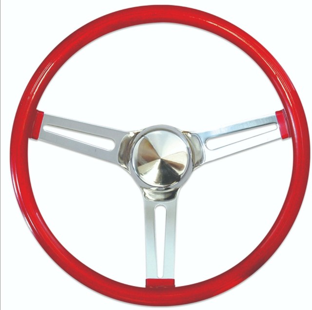 15 Racing Grant GRT8465 15 Metal Flake Steering Wheel Red
