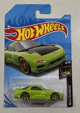 2018 Hot Wheels - '95 Mazda RX-7 (Lime Green)