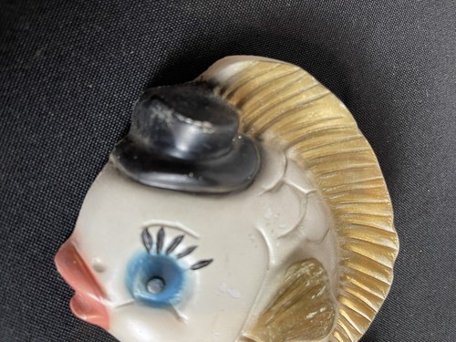 Cappello da ballo pesce gesso placca da parete papillon carino da appendere a parete Mcm - Foto 2 di 8