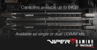 Patriot Viper Steel 32GB (2x16G) DDR4-3600 PC4-28800 C18 UDIMM XMP