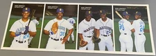 1991 Mother’s Cookies Ken Griffey Sr. Jr. Father & Son 4 Card Set UNCUT SHEET NM