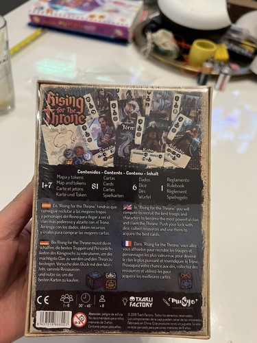 Rising for the Throne KS Backed Board Game -new Seal - Picture 2 of 5