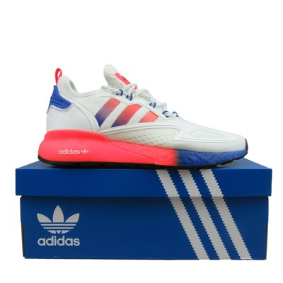 Adidas Originals ZX 2K Boost Running Shoes Mens Size 9 White Blue NEW FV9996  | eBay