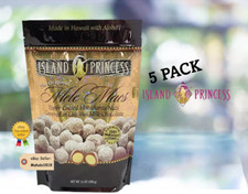 Five 5 Island Princess Toffee Coated Macadamia Nuts 15 oz each made in Hawaii