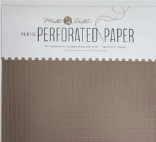 Mill Hill PERFORATED Needlework PAPER For Cross Stitch 14ct 2pc 9x12 Mocha Brown