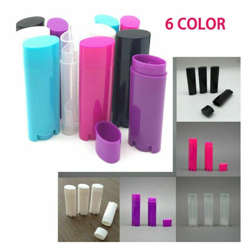 20-50pcs Oval Lip Balm Tubes Empty Lipstick Makeup Containers DIY Cosmetic Tubes - Picture 2 of 11