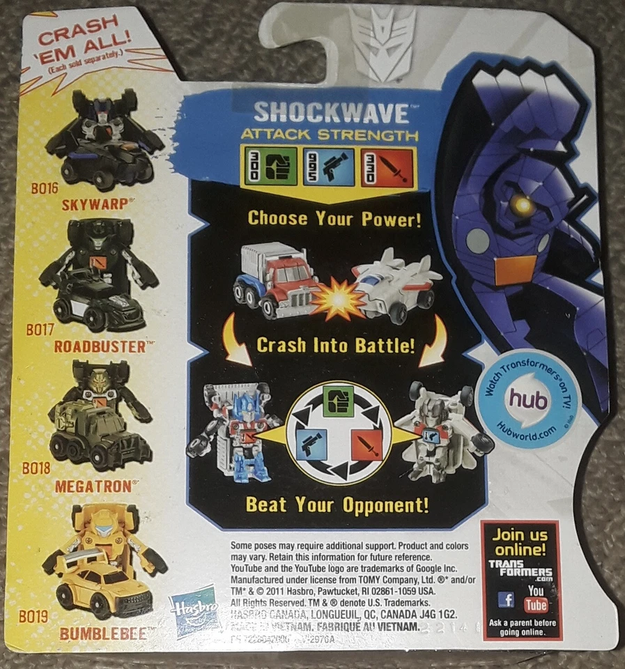 Transformers Bot Shots Super set Shockwave Optimus Bumblebee Sentinel Megatron - Image 4 of 4