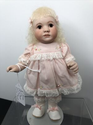 8  Maree Massey Artist Doll Chicky Babe All Bisque Hand Painted Blonde Girl #SA