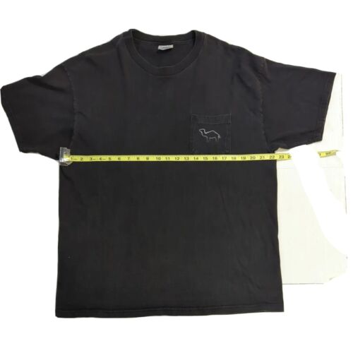 Vintage Camel Cigarettes Logo T Shirt Size XL (46-48) Black Heavyweight Hanes - Picture 13 of 21