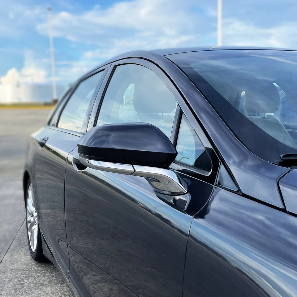 Chrome Delete Blackout Vinyl Overlay for 2013-20 Lincoln MKZ Window Trim - Image 4 of 4