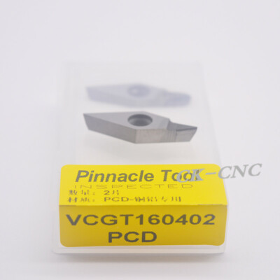VCGT160404 PCD INSERTS CNC for Aluminum Polycrystalline diamond tools