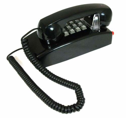 Cortelco 2554-27MD-BK 255400-vba-27md Wall Telephone, Message Waiting - Picture 1 of 2