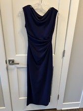 Cowl Neck Tahari Full Length Gown