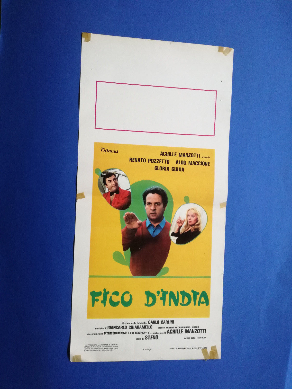 Locandina originale film Fico d'India (1980) - Regia di Steno