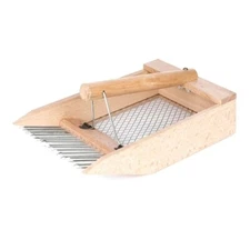 BMBY Berry Picker - Stainless Steel Comb Blueberry & Raspberry Rake with Basket