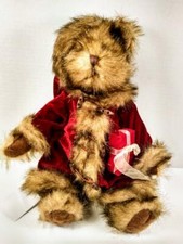 Tender Hearted Collectables Santa Teddy Bear Plush Stuffed Animal 12" Brown
