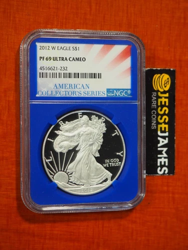 2012 W PROOF SILVER EAGLE NGC PF69 ULTRA CAMEO AMERICAN COLLECTOR'S SERIES LABEL