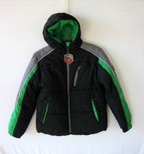 NWT Protection System Boys Hooded Fleece Lined Jacket Water Resistant Size 14/16