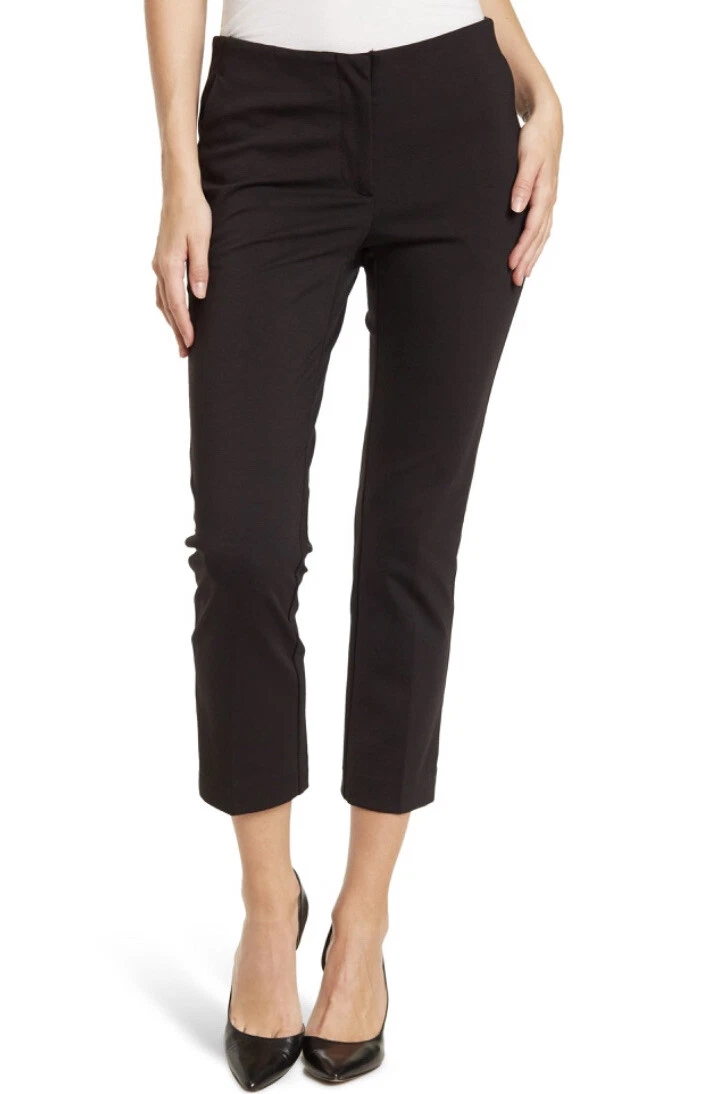 AMANDA & CHELSEA Contemporary Fit Capri Black Pants Size 2 NWT