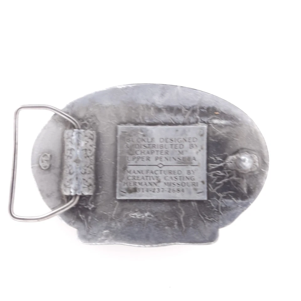 Hebilla de cinturón Gold Wing Road Riders Association Michigan Upper Pennisla Chapter Foto 4 de 4