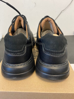 Clarks Un Brawley Pace Men\'s Shoes; US 9 Clarks Un Brawley Pace BLACK LEATHER - Walmart.com main image 2