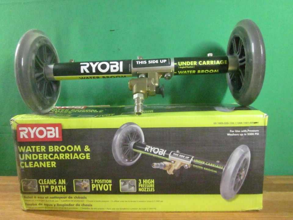 Ryobi Water Broom Undercarriage Truck Cleaner Use w/Pressure Washer eBay