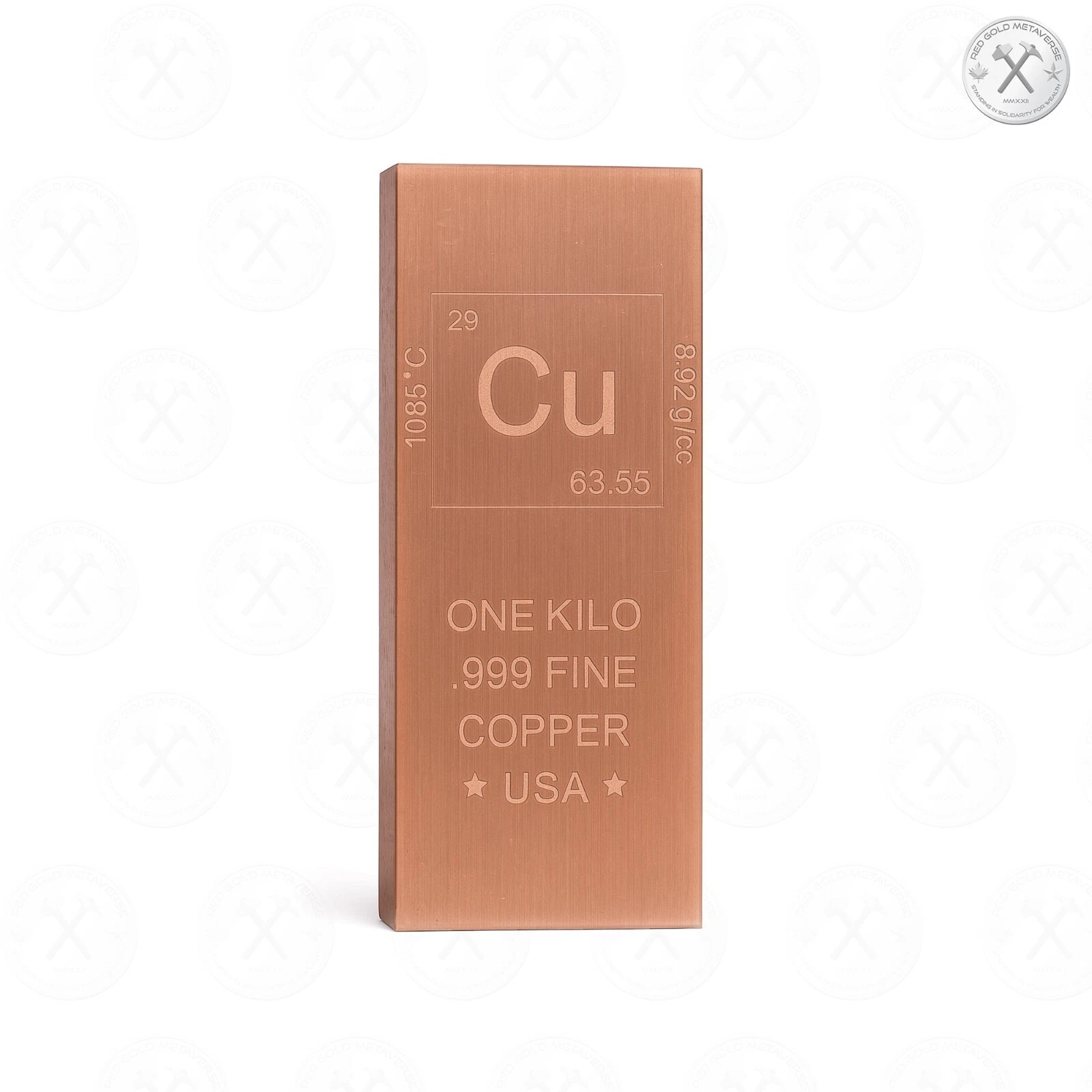 1 kg Copper Germania Bullion Bar