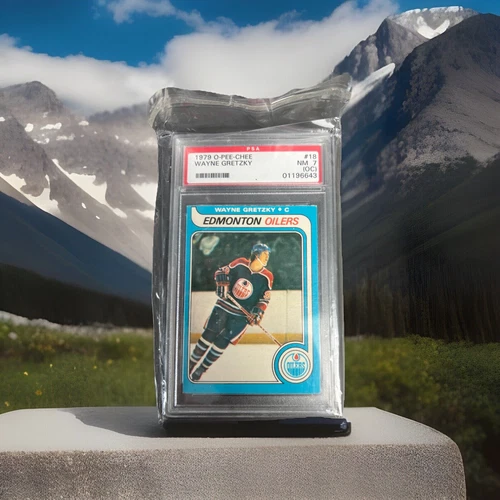 1979 OPC #18 WAYNE GRETZKY ROOKIE CARD PSA NEAR MINT 7 (OC)