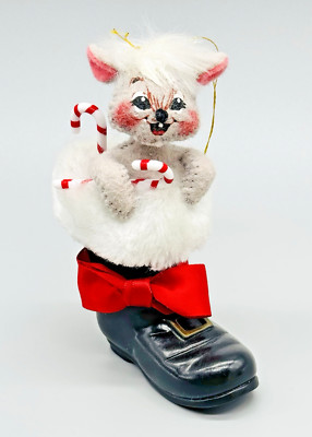 Annalee Special Delivery Santa Boot Mouse Ornament Eyes Open 4 inch 2005