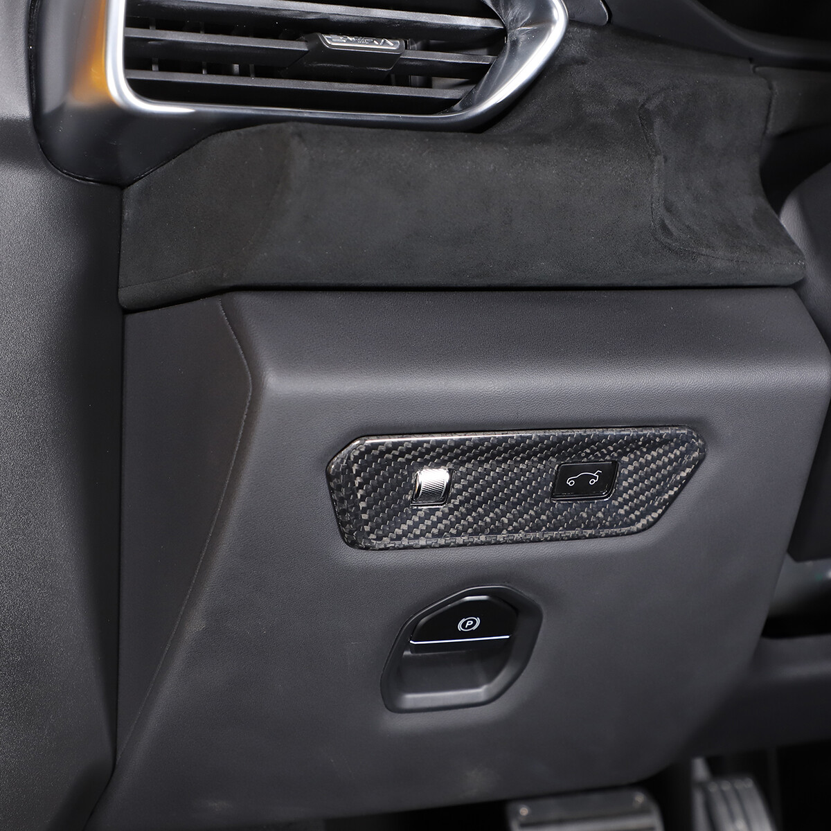 Real Carbon fiber Door Tailgate Switch Button Cover Trim For Lotus EMIRA 2021-25