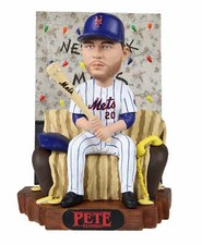 Pete Alonso New York Mets Stranger Things Alphabet Wall Bobblehead MLB Baseball