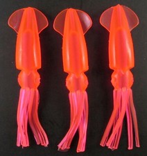 Supertackle 3 Pcs Thick Soft 6" EZ RIG Squid Lures for Big Game & Bottom fish