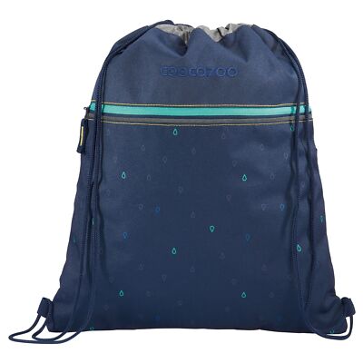 coocazoo Gym Bag Sportbeutel Happy Raindrops Blau Neu
