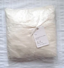 Pottery Barn Belgian Flax Linen Bed Skirt, 14", Twin, White, Retail $119, New