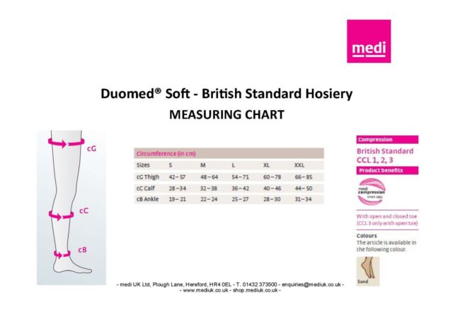 Duomed Measuring Chart