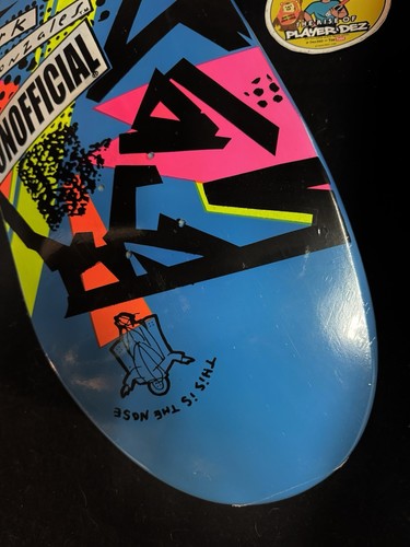 RARO Mark Gonzales ATM Click Azul Sumergido Tabla de Monopatín No Oficial Certificado de Autenticidad Limitado - Imagen 7 de 10