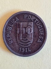 Portuguese India, 1934, 2  Tangas,  dark toning,  scarce type, FREE SHIPPING